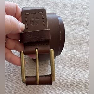 Timberland Mens Leather Belt Casual Dress Durable Strap Metal Buckle Size 32